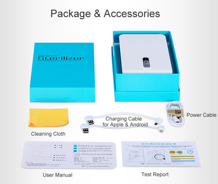 package accessories uv phone sterilizer sanitizer cleaner package accessories uv phone sterilizer sanitizer cleaner