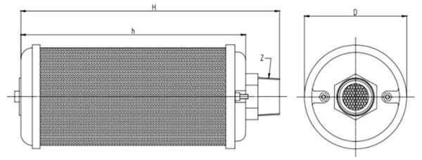 air dryer exhaust muffler drawing air dryer exhaust muffler drawing